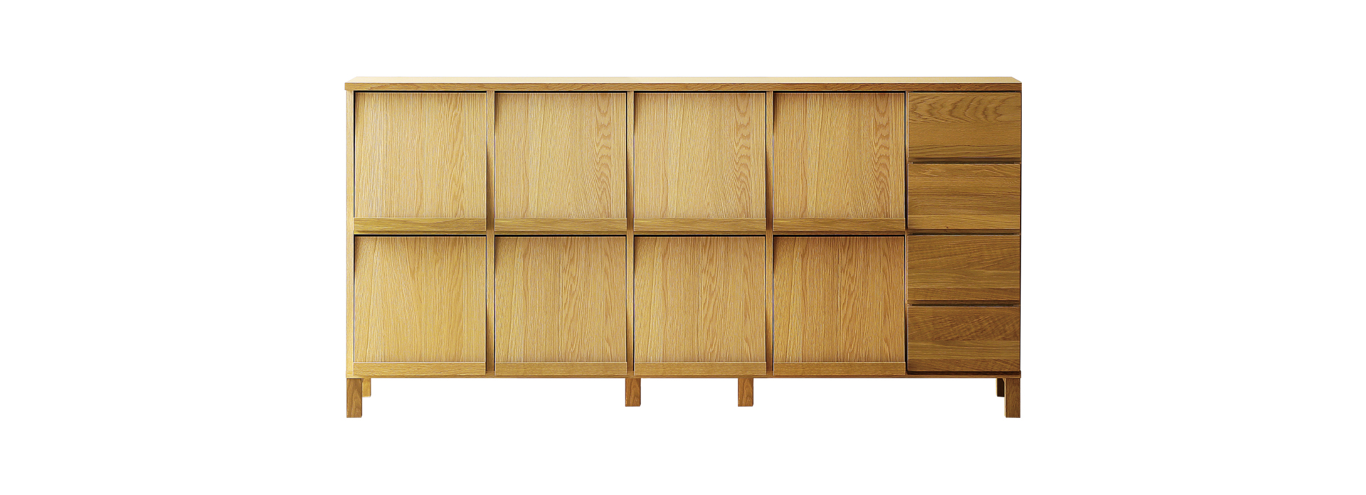 レッチェ 180マガジンレコードラック OAK(W180×D39.5×H95.5cm)税込