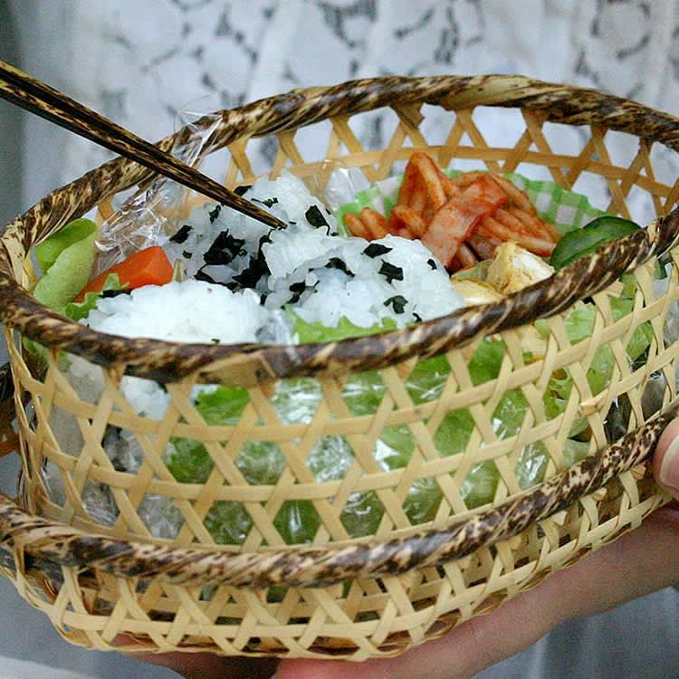 虎竹六ツ目弁当箱 | 虎斑竹専門店 竹虎