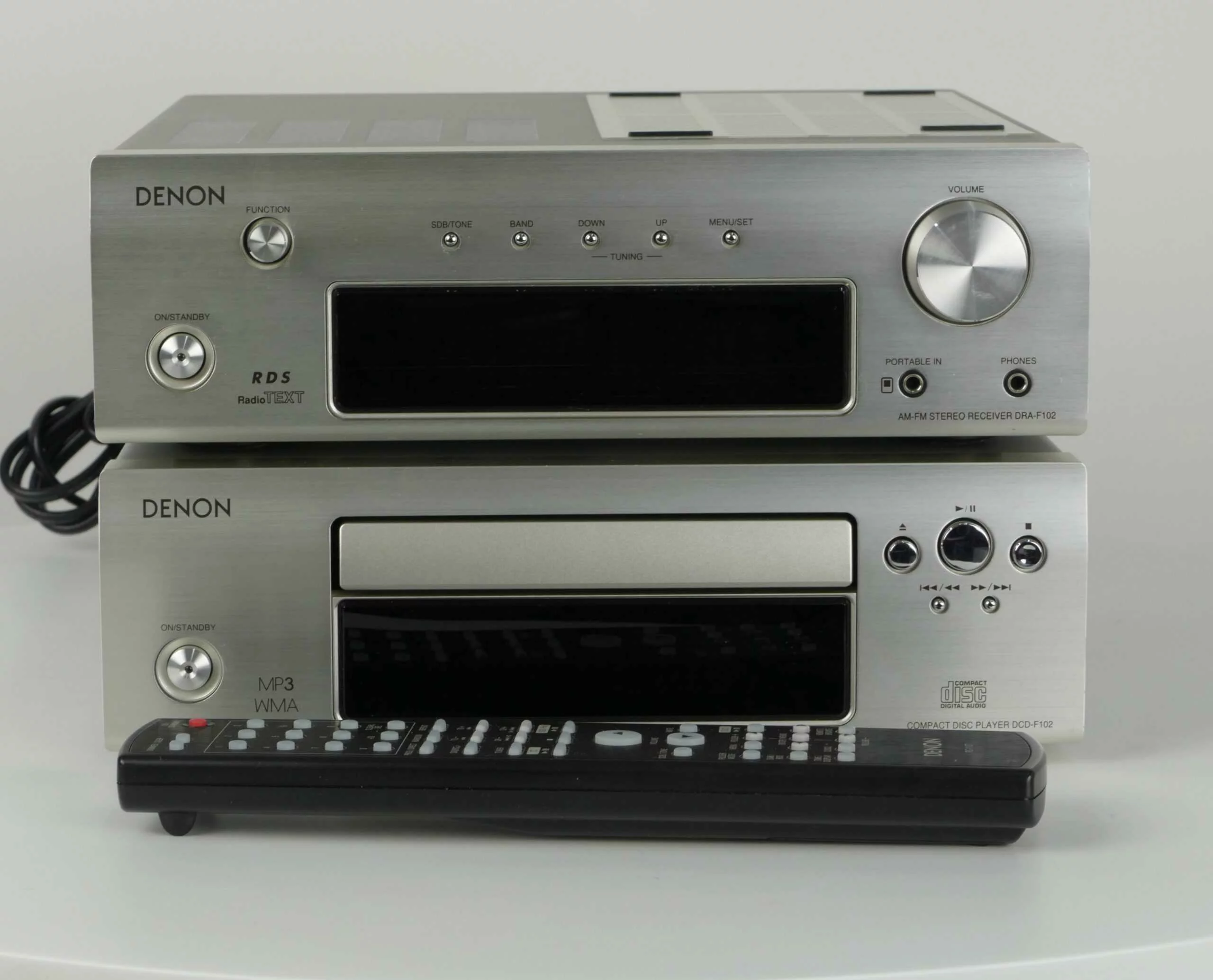 Denon DRA F102 Receiver, Denon DCD F102 CD Player - Taste For Audio