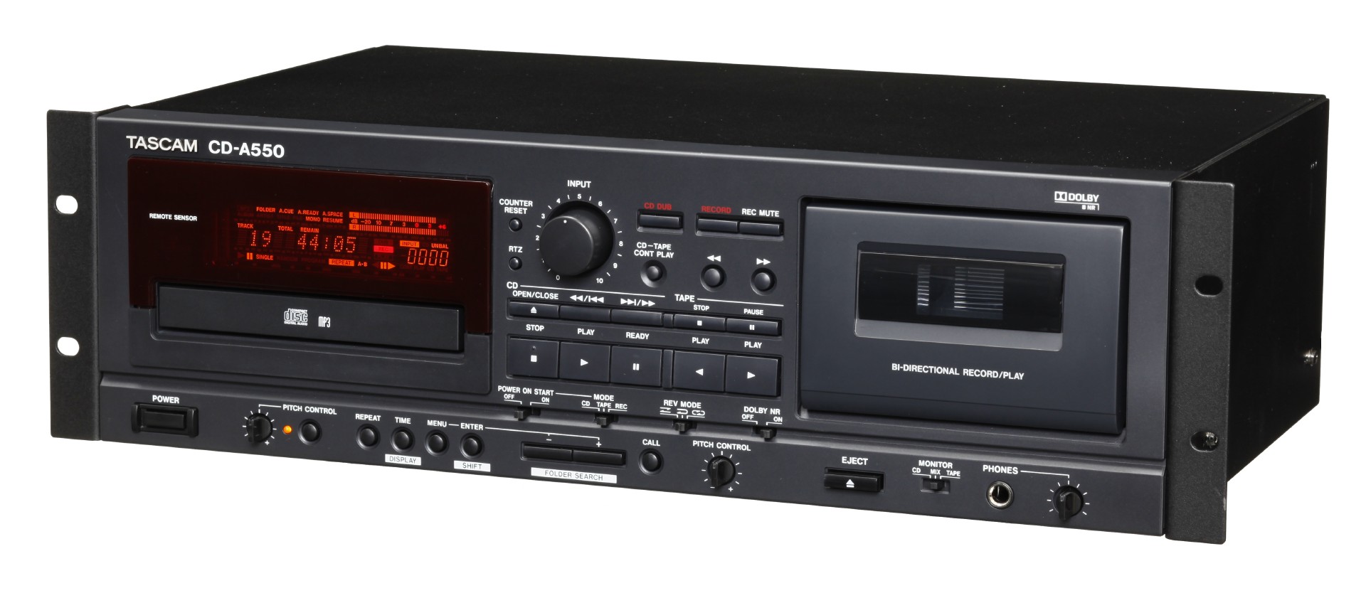 CD-A550 | 業務用CDプレーヤー/カセットデッキ | TASCAM (日本)