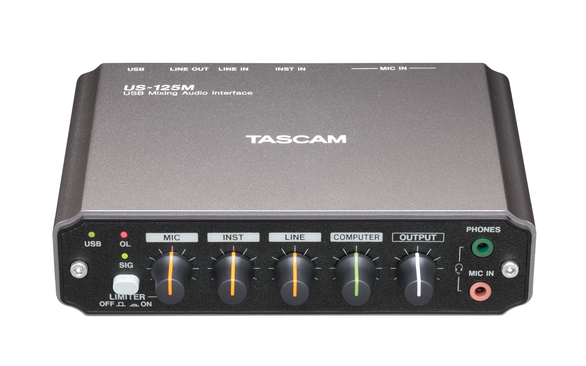 US-125M | ミキサー機能付USBオーディオインターフェース | TASCAM (日本)