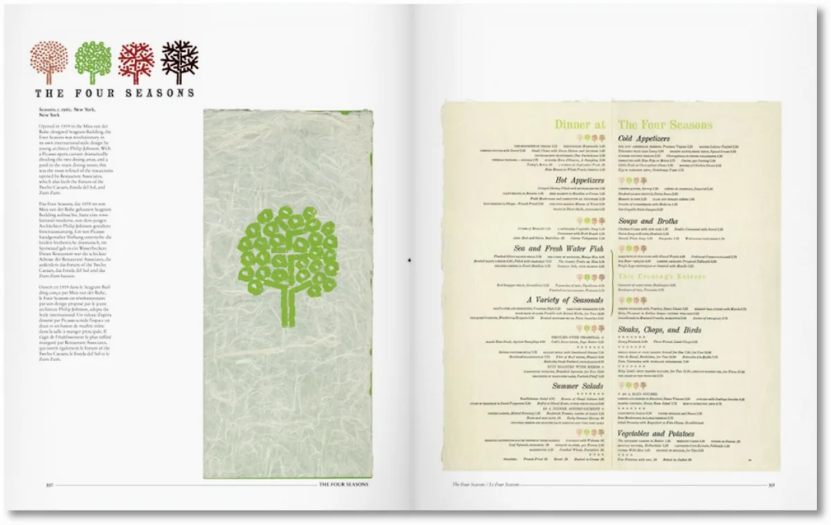 Menu Design in America. Libros TASCHEN