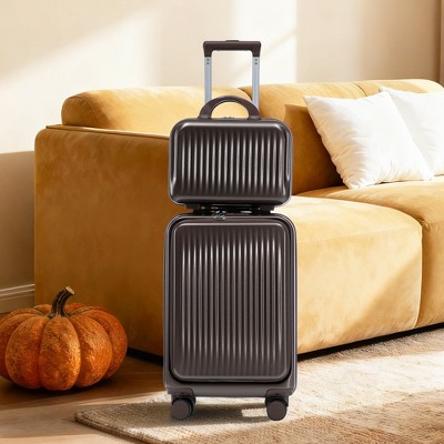 GDFStudio Takumi Modern 2 Piece ABS Luggage Set with Spinner Wheel
