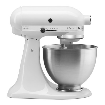 KitchenAid Classic 4.5qt Stand Mixer - White: 10 Speeds, Metal