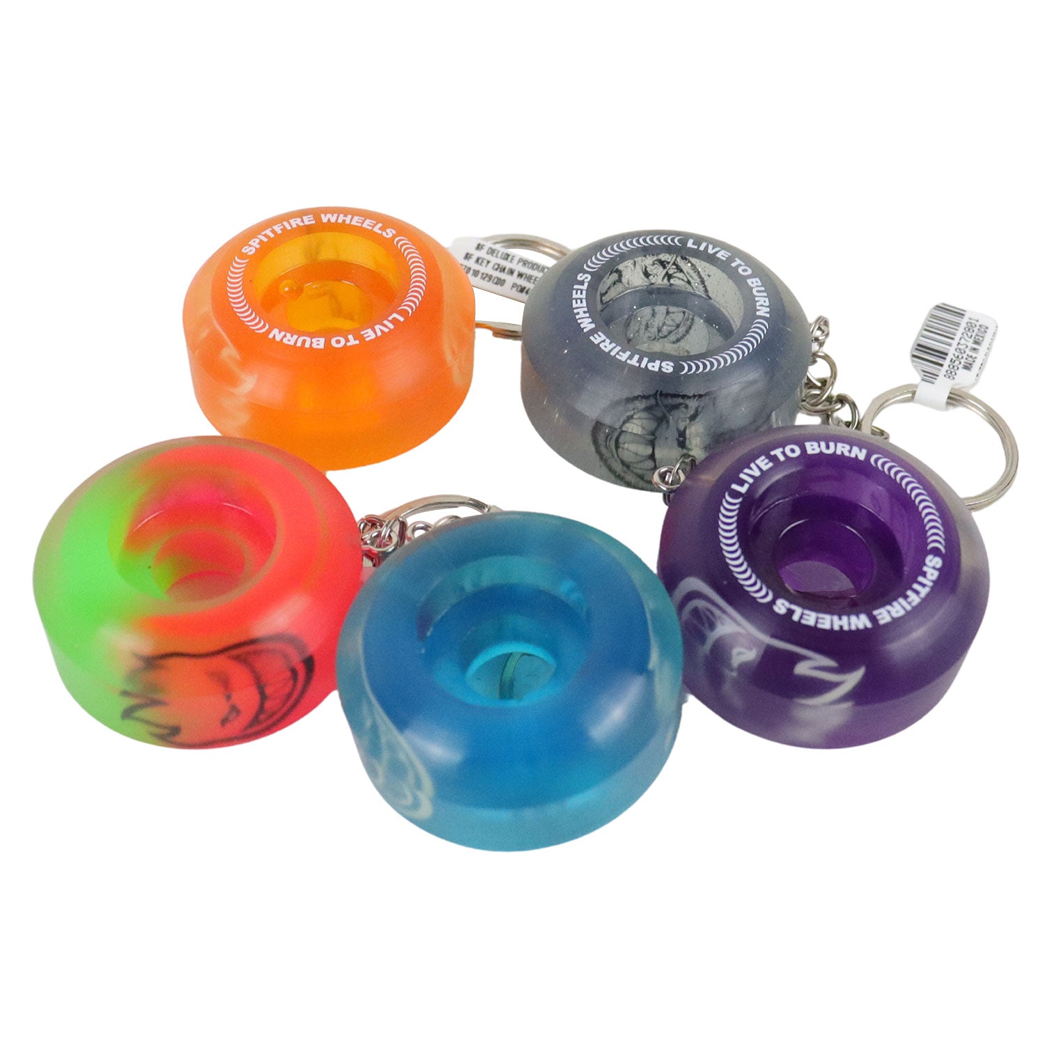 Spitfire Wheels Key Chain Sapphire Wheel Assorted Colors - 1 42mm
