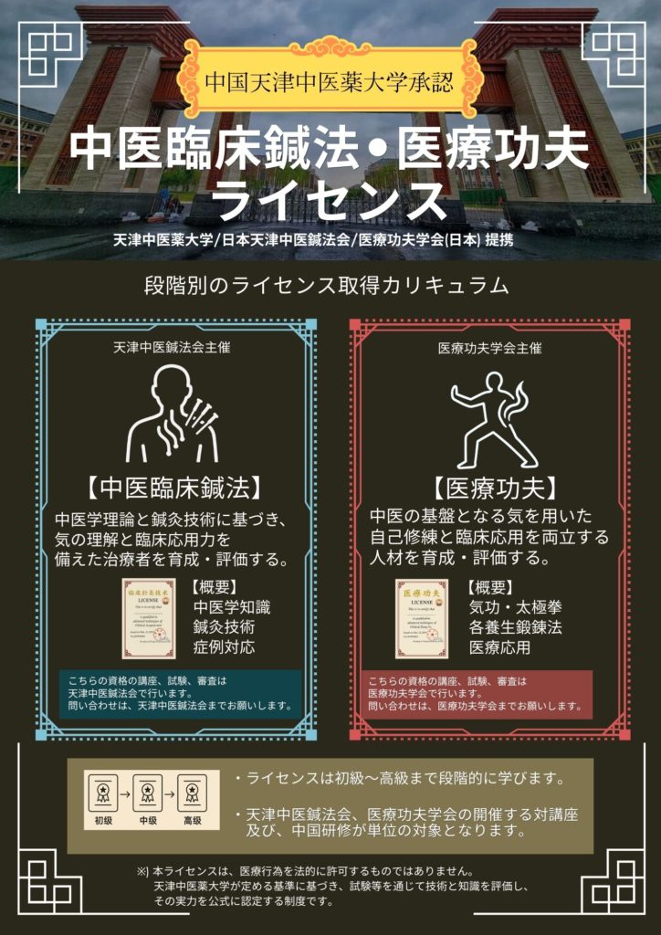 中医臨床鍼法・医療功夫ライセンス | 中医学・中国鍼灸のことなら