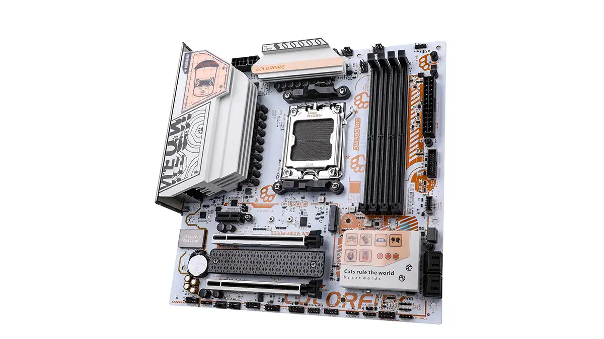 COLORFUL Presents the COLORFIRE B650M-MEOW WIFI Motherboard