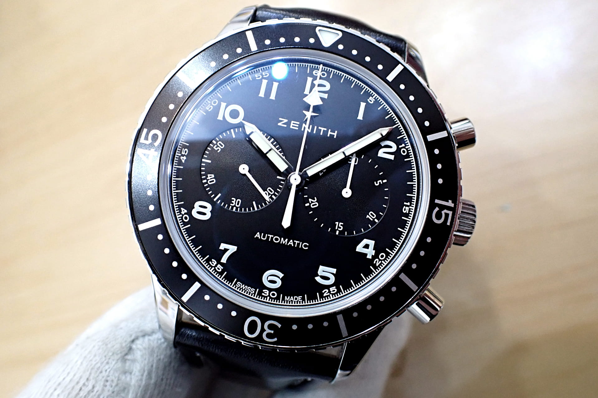 中古品A【ZENITH】ゼニス ヘリテージ パイロット リバイバル クロノ