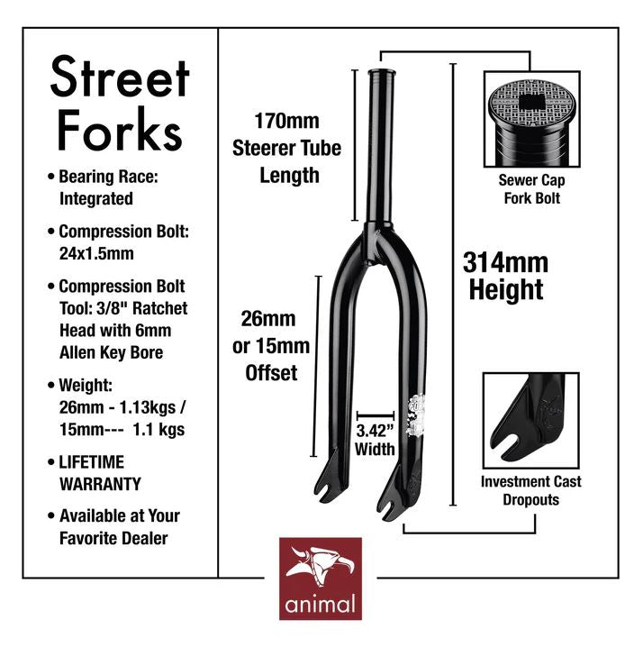 Animal Street BMX Fork – The Cut BMX