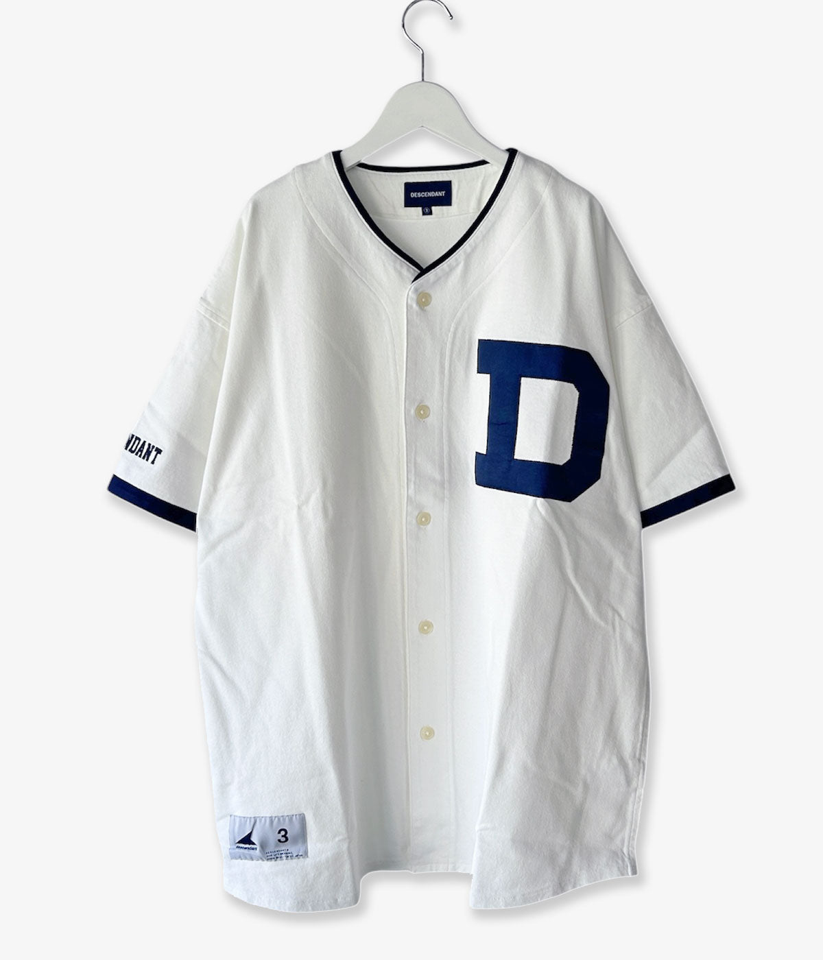 DESCENDANT/BLEEK BASEBALL JERSEY (WHITE)
