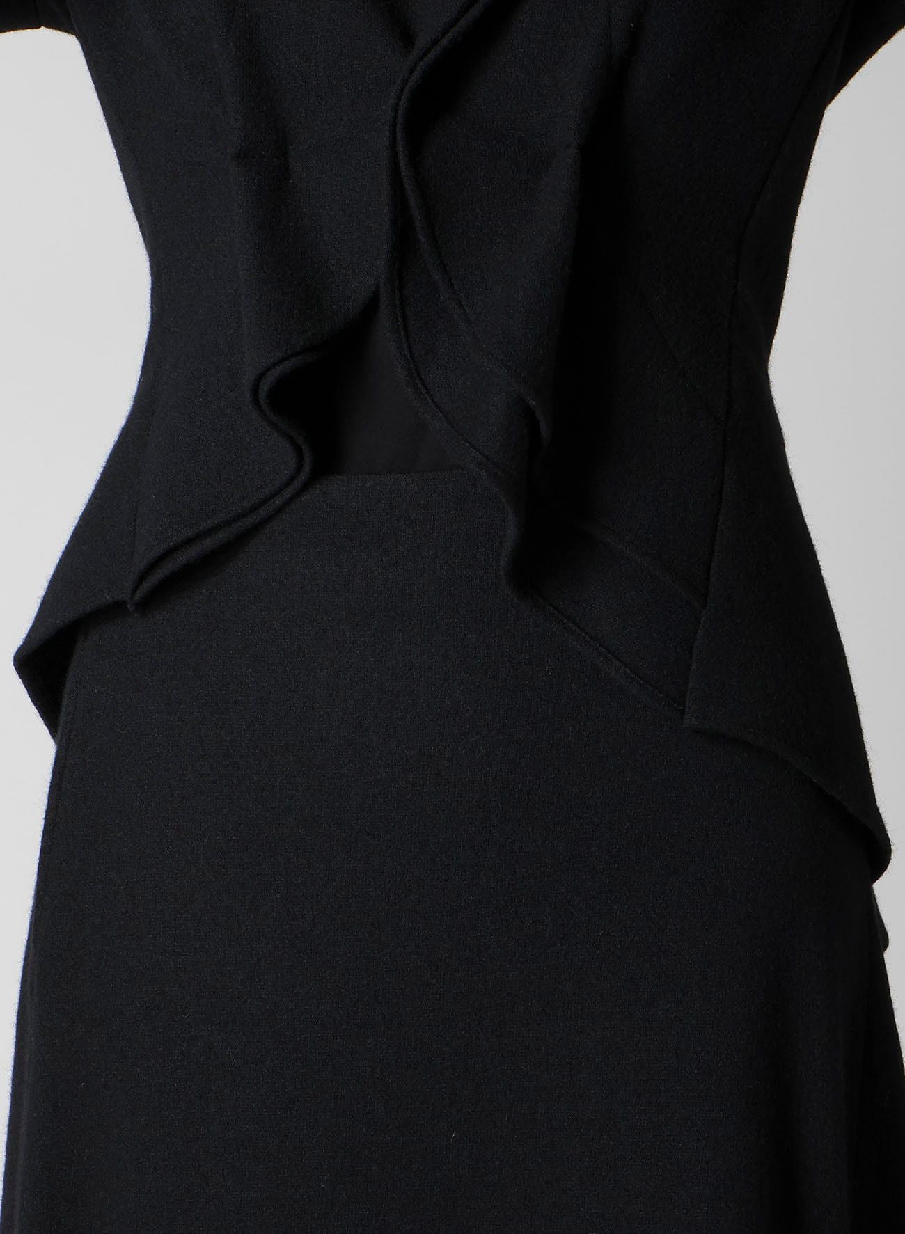 SOFT WOLLEN 1/14 TUCK D SHORT JACKET(XS Black): Vintage｜Special