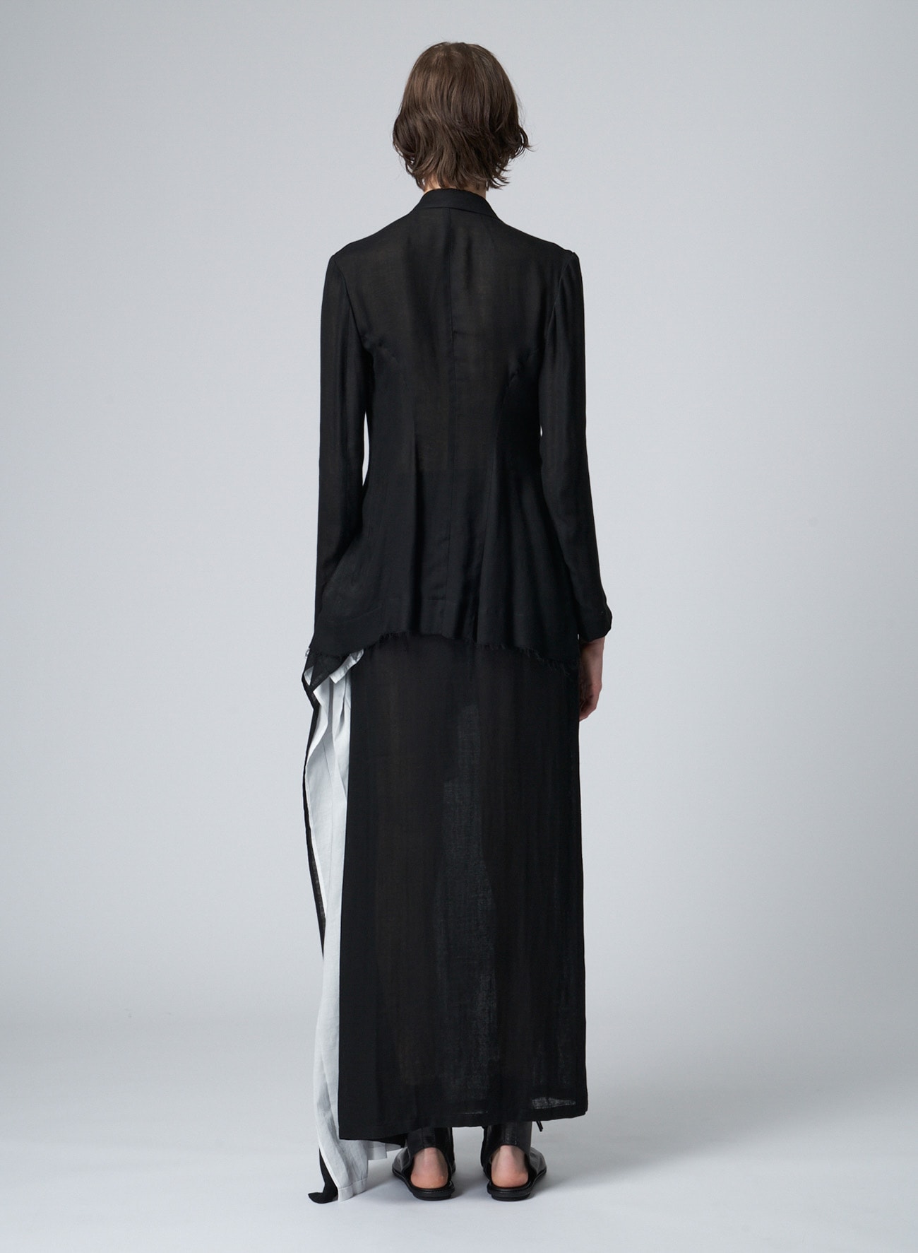 SHORT FRONT PLEATED JACKET(XS BlackxWhite): Vintage｜THE SHOP