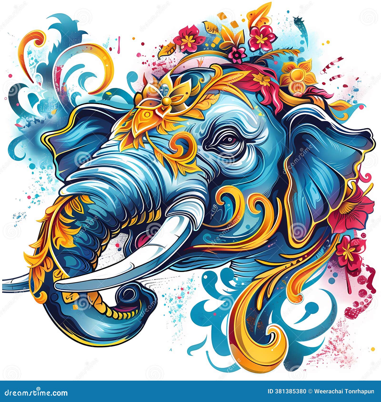 colorful-shark-elephant-