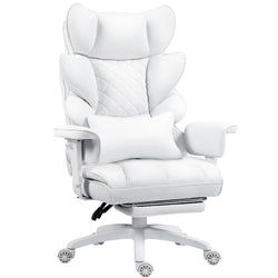 Dowinx ゲーミングチェア 上質なPUレザー 調節可能な肘掛 155度