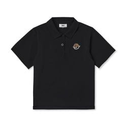 WOMEN ミニリップエアーポロシャツ ブラック