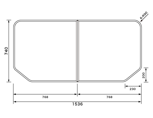 楽天市場】風呂 ふた 740 1536（風呂ふた｜バス用品）：日用品雑貨