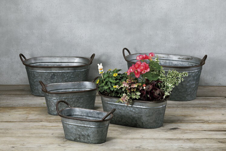 楽天市場】ブリキプランター アンティークの通販