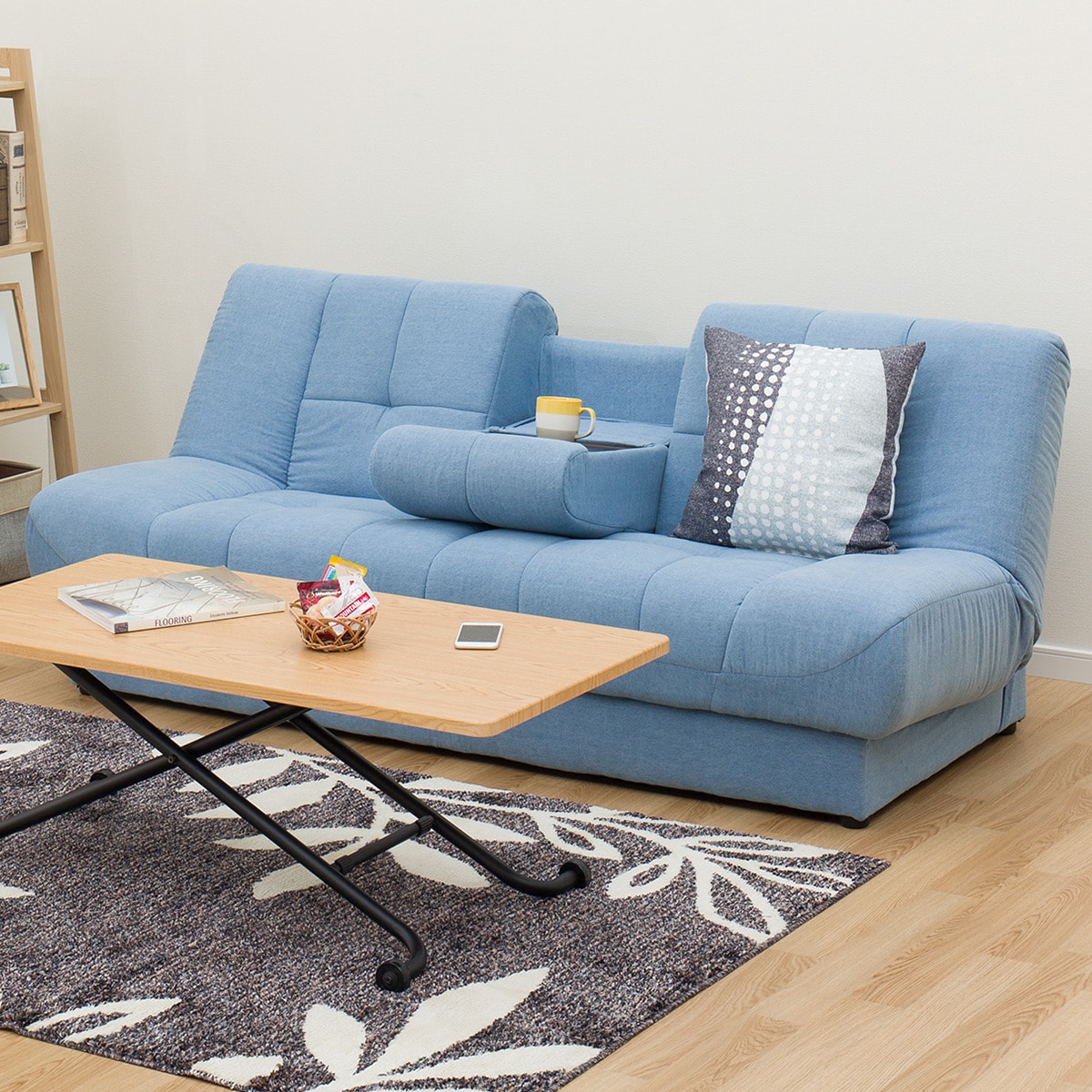 幅144cm] リビングダイニングソファ (2PソファNSクリーンボックス MO