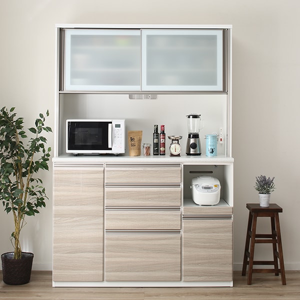 幅140cm] キッチンボード(プラウド140KB NA) 【完成品・配送員設置