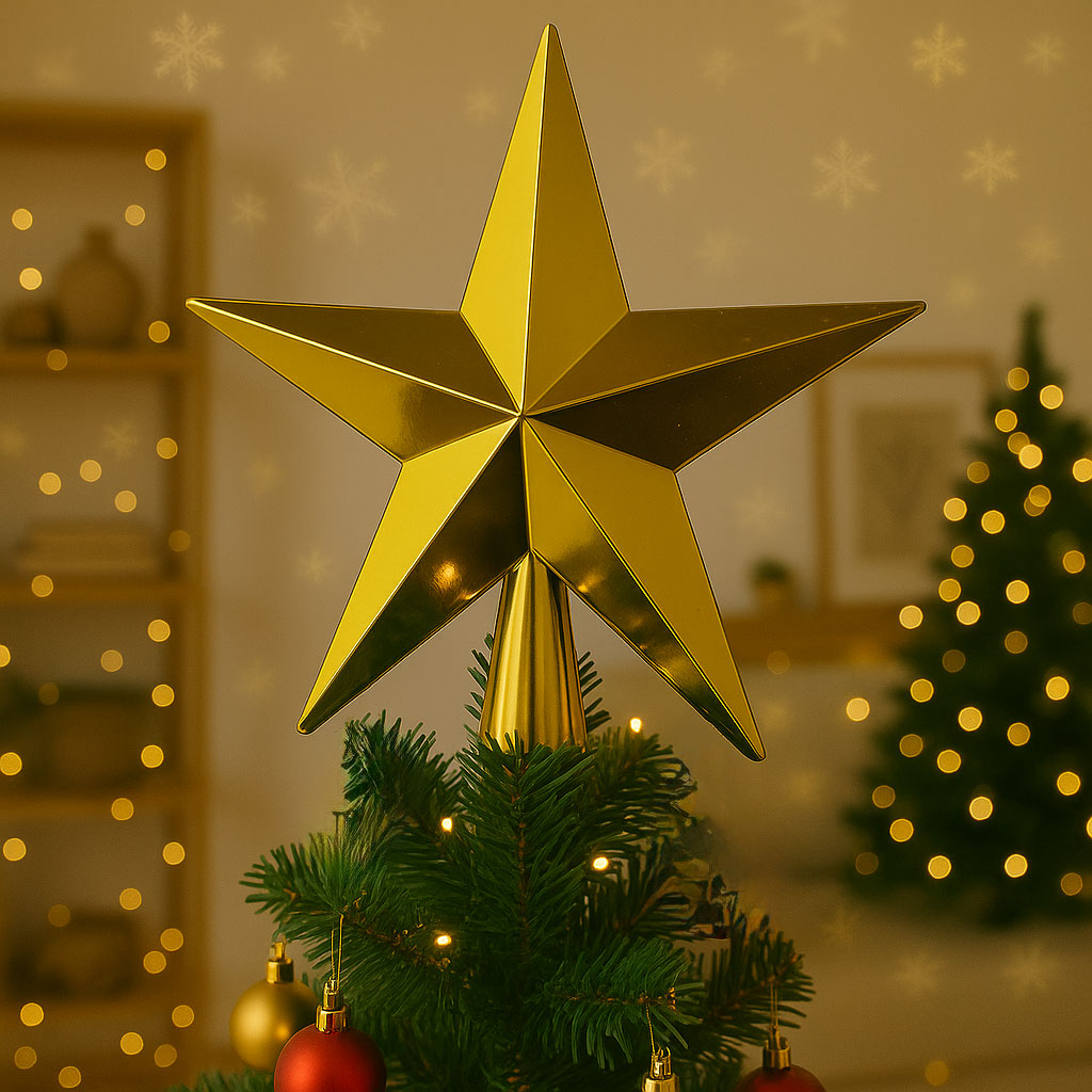 vintage tree ✵* 星のツリートップのついた クリスマスツリー vintage