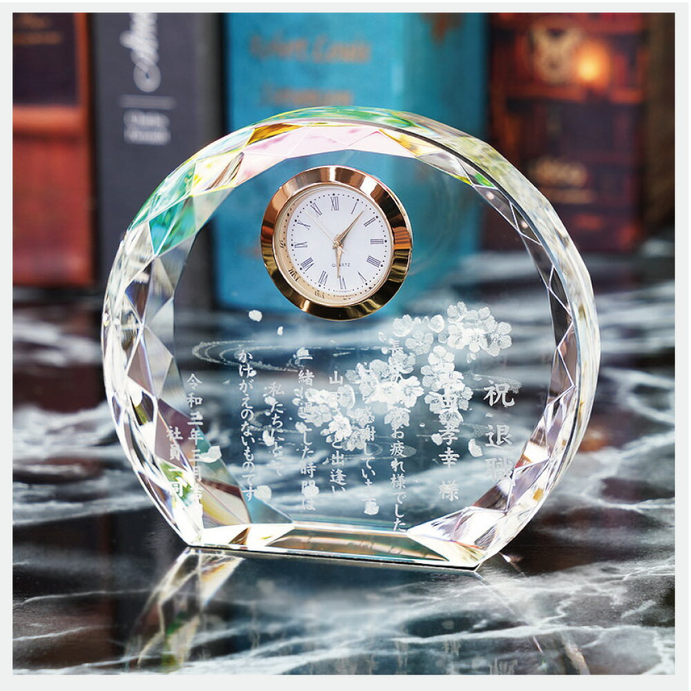 楽天市場】クリスタル 置き時計の通販