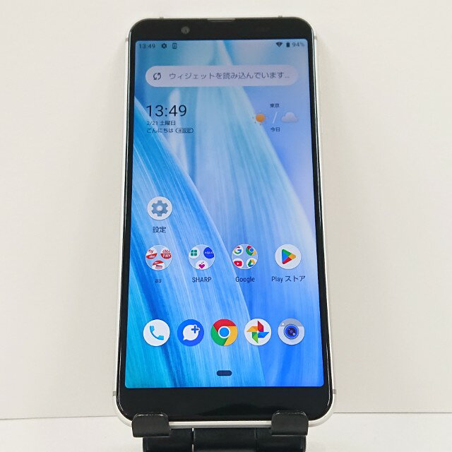 楽天市場】simロック解除済 au shv48 aquos sense3 basic シルバー