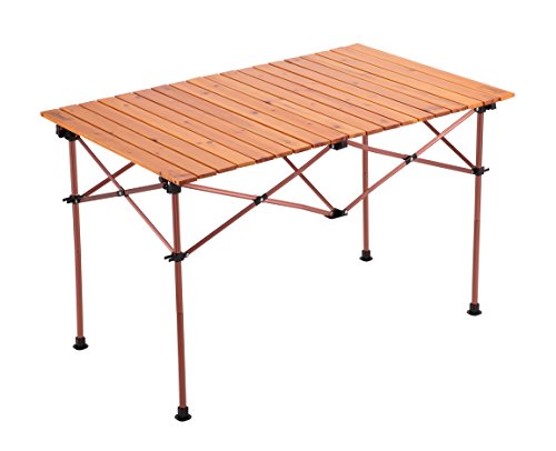 楽天市場】コールマン ナチュラルウッドロールテーブル120の通販