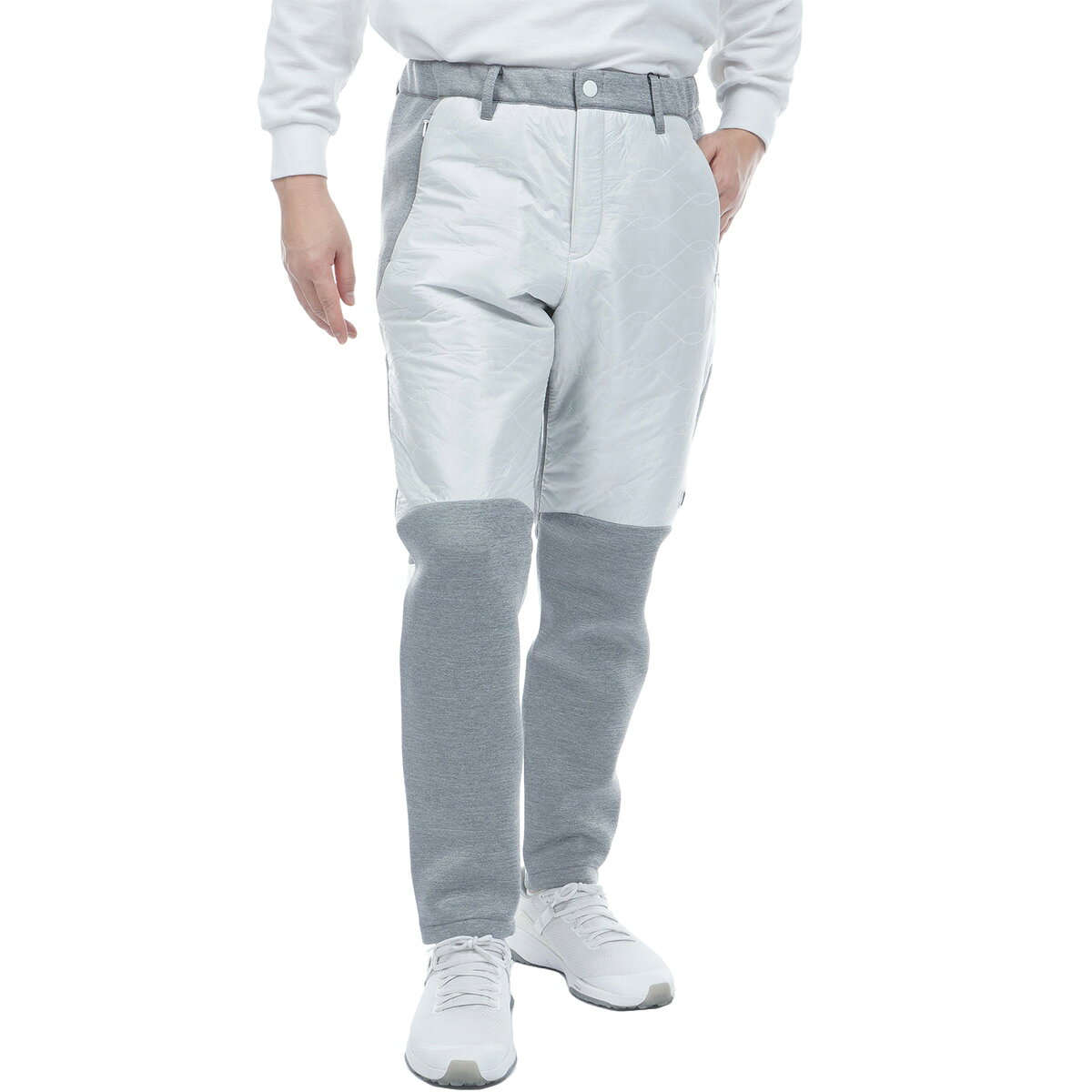 PEARLY GATES ホワイトパンツ PGロゴ 中綿 冬ゴルフ PEARLY GATES