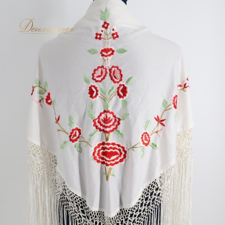 楽天市場】フラメンコ シージョ 刺繍 赤の通販