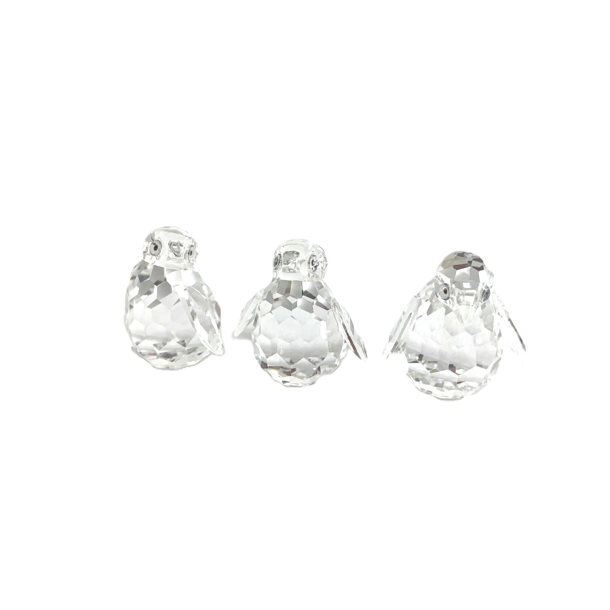 ❅冬の陽だまり スワロフスキー ペンギン台座付＆ペリカン2点セット