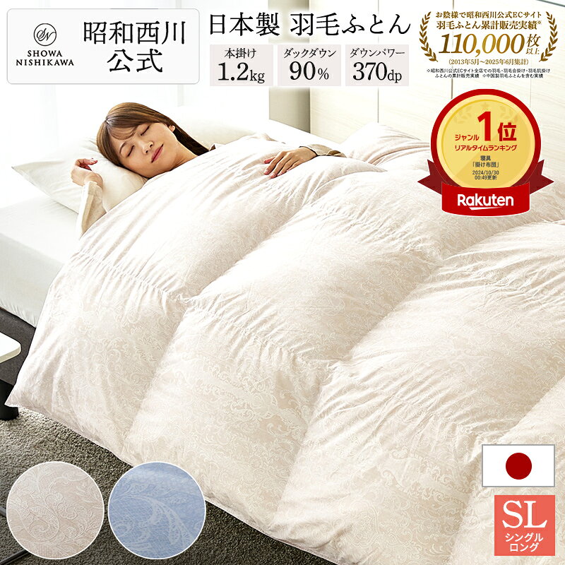 楽天市場】西川 羽毛布団 シングル ダックダウン85％の通販
