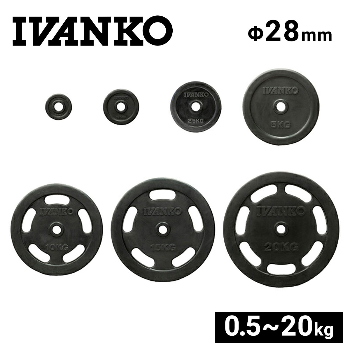 楽天市場】ivanko プレート 28mm 15kgの通販