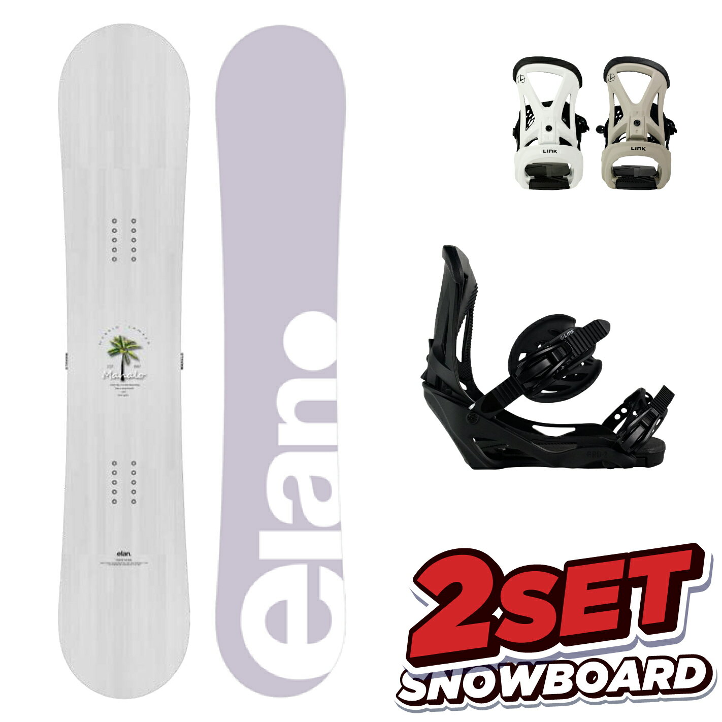 楽天市場】スノーボード elan 2点セット レディースの通販