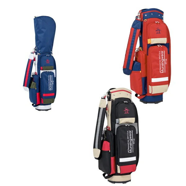 楽天市場】マンシングウェア キャディバッグ（カラーレッド）（ゴルフ