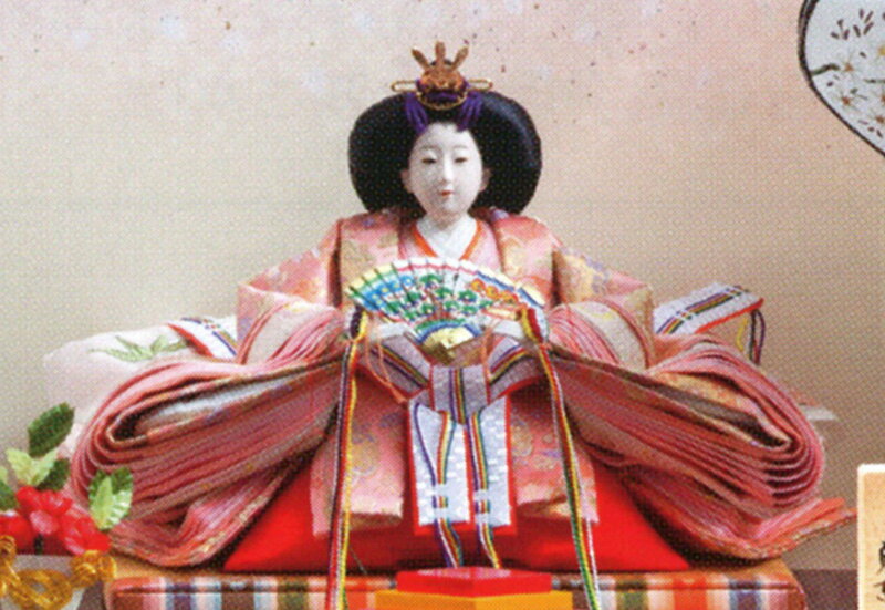 雛人形 久月 ひな人形 雛 平飾り 親王飾り 平安桂甫作 正絹 京十番親王