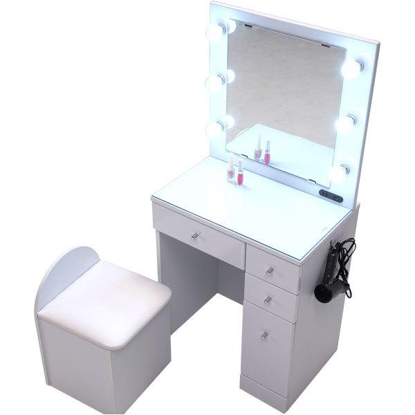 楽天市場】LED（カラーホワイト）（ドレッサー・鏡台｜収納家具