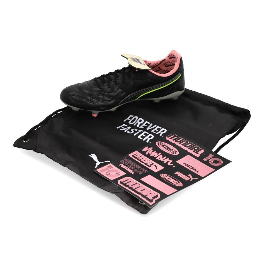 PUMA King Top X Mundial FG/AG - PUMA Black/PUMA White/Poison Pink