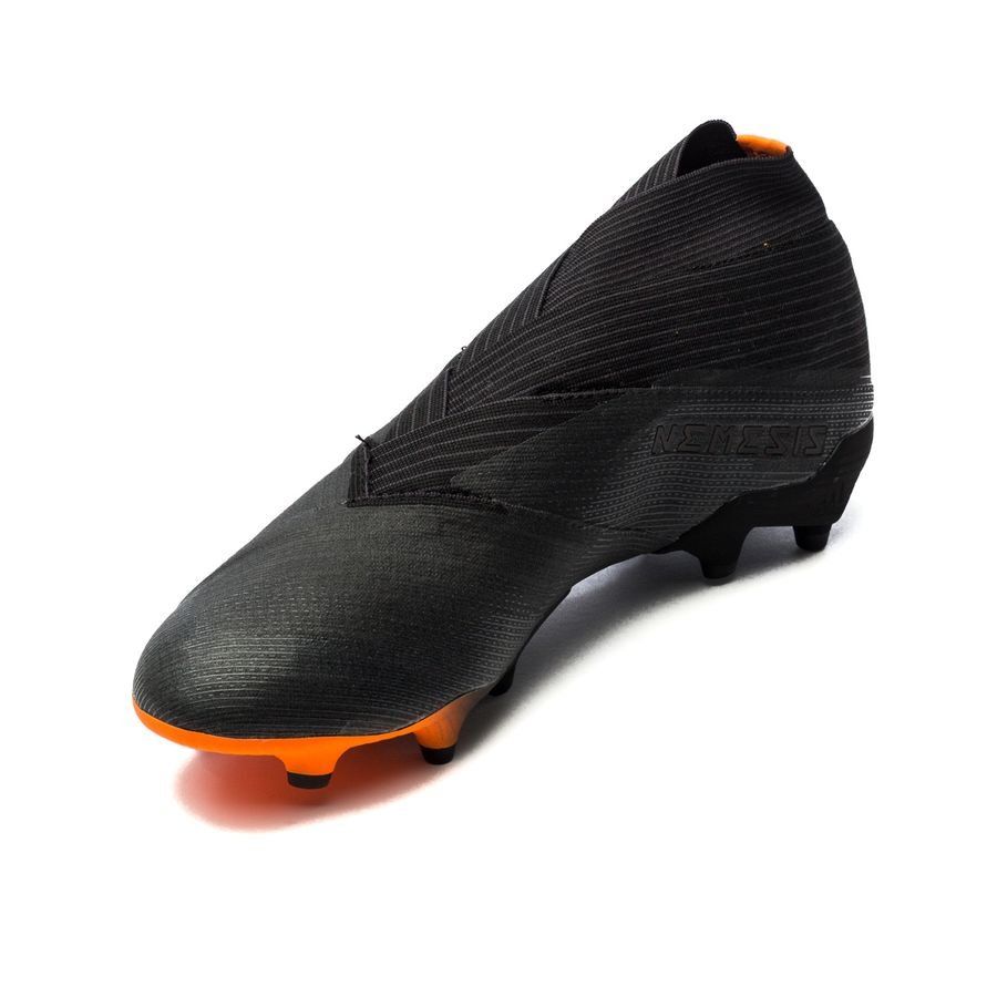 adidas Nemeziz 19+ FG/AG Dark Motion - Core Black/Signal Orange