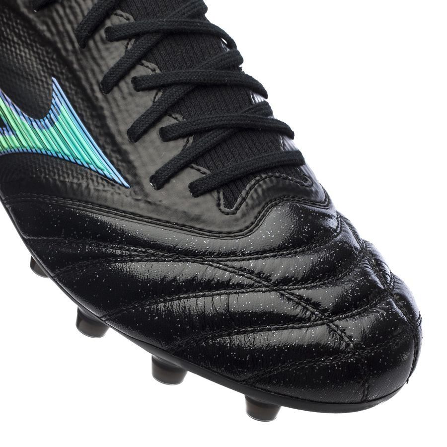 Mizuno Morelia Neo III Made in Japan FG Cyber - Black/Blue Atoll