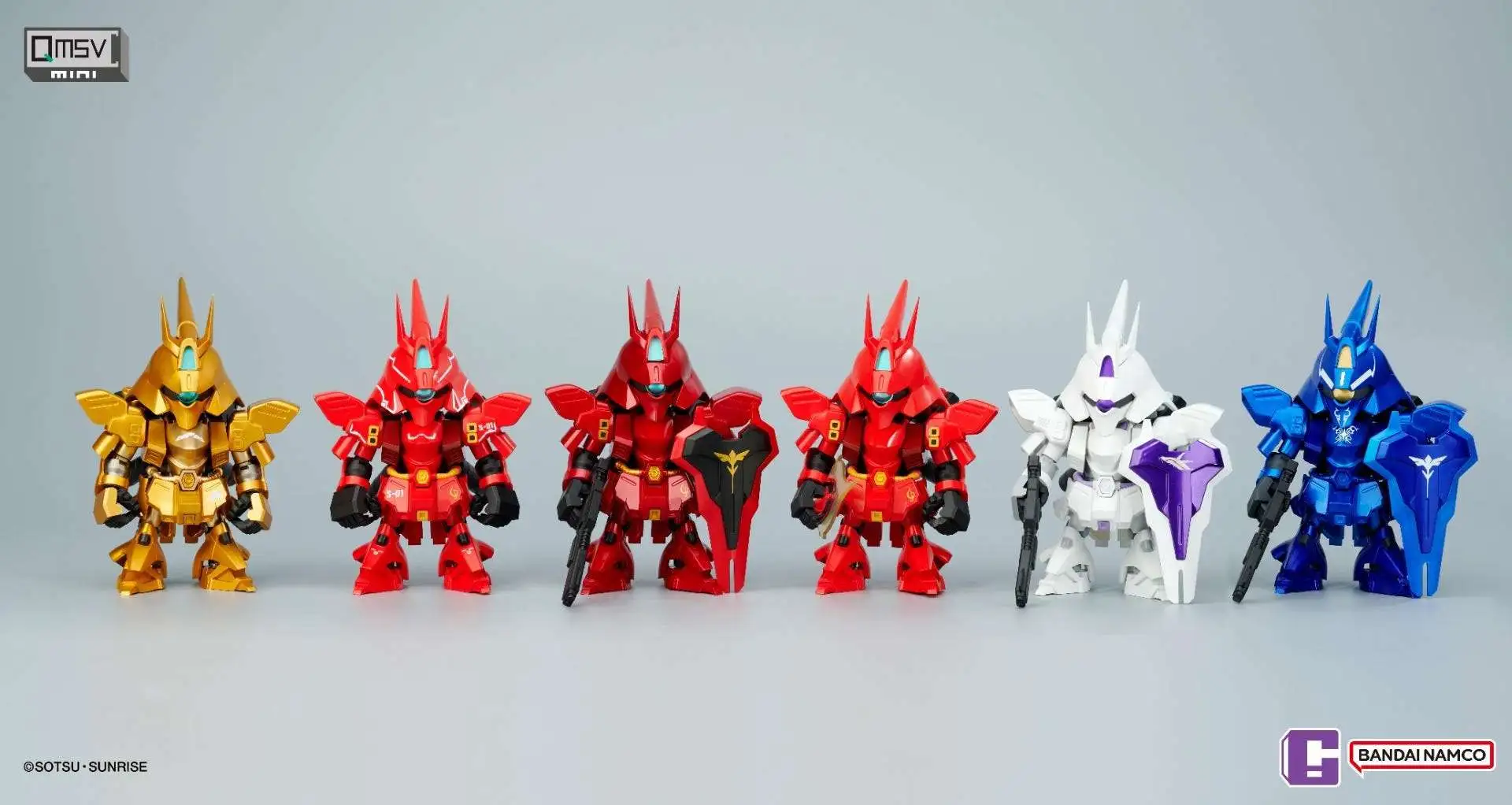 Gundam BNESH QMSV Mini Sazabi 4 Mystery Box 8 Figures Bandai - ToyWiz