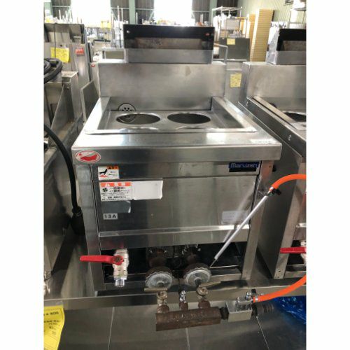 業界最長1年保証】【中古】ガスゆで麺機 4テボ マルゼン MRK-045TB 幅