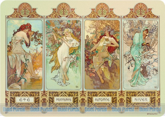 ブロッコリー キャラクター万能ラバーマット アルフォンス・ミュシャ