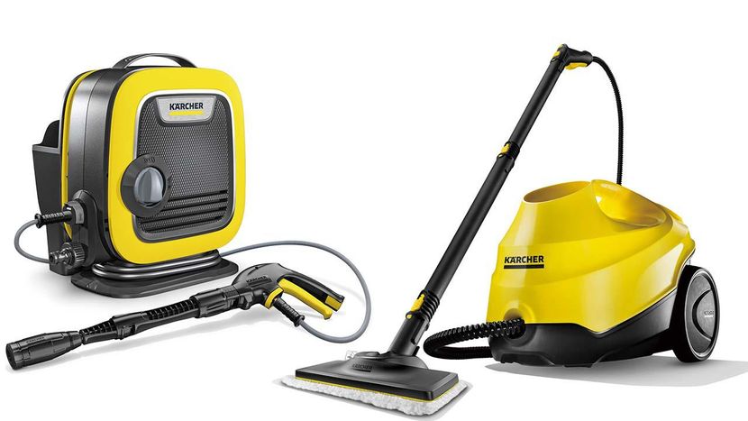 ケルヒャー】高圧洗浄機がコンパクトに スチームクリーナーは