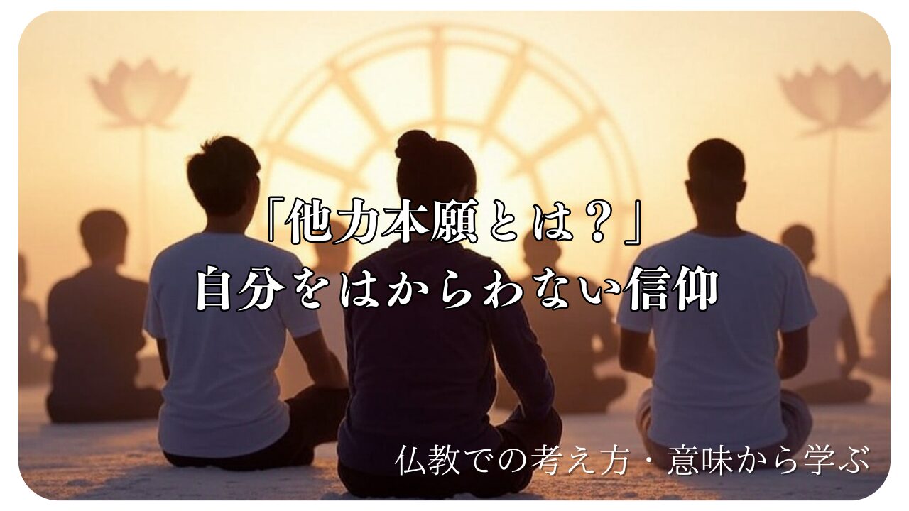 他力本願とは？」自分をはからわない信仰 | 浄土真宗 慈徳山 得蔵寺