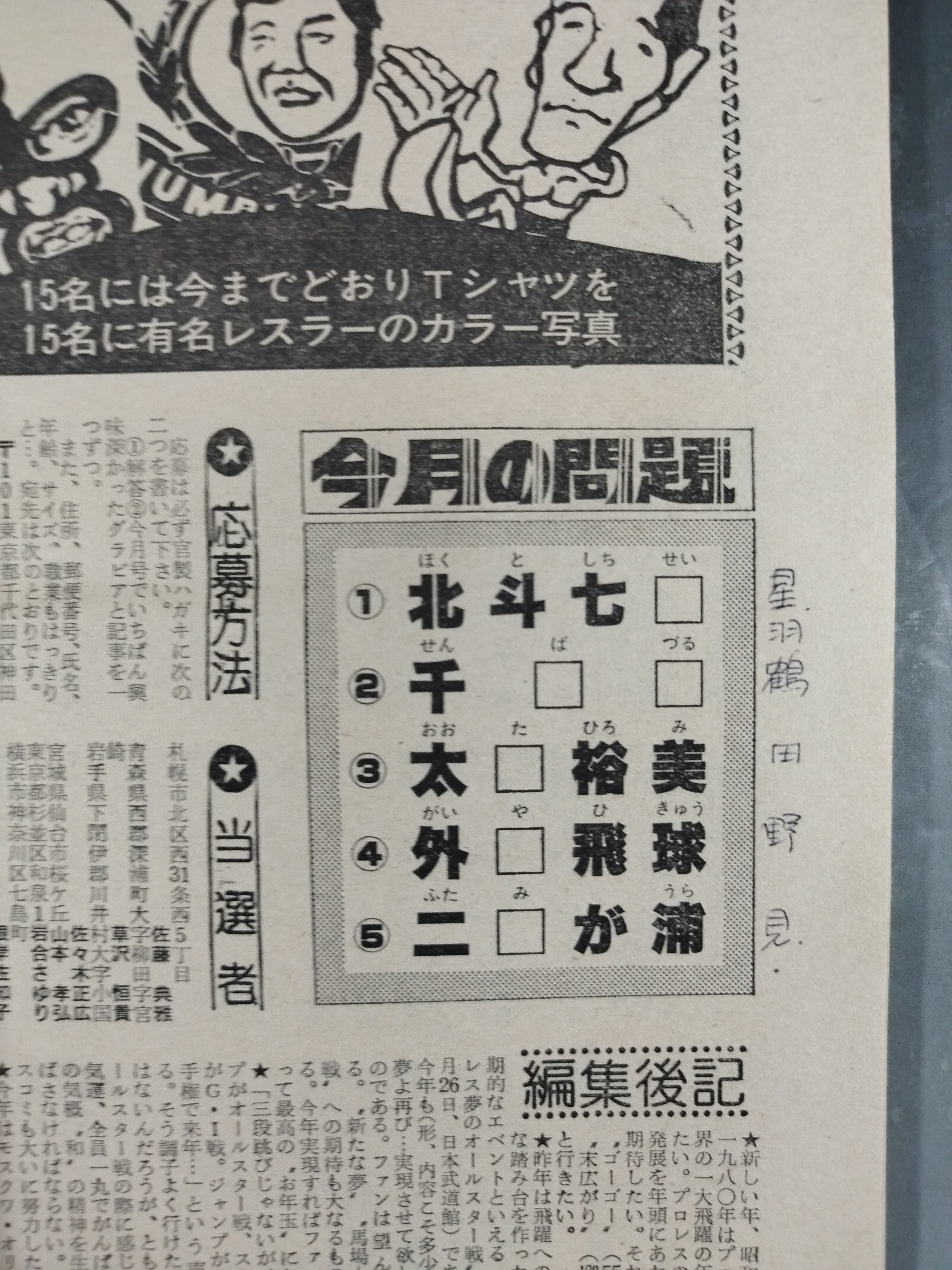 月刊プロレス 1980年1月号 – 闘道館