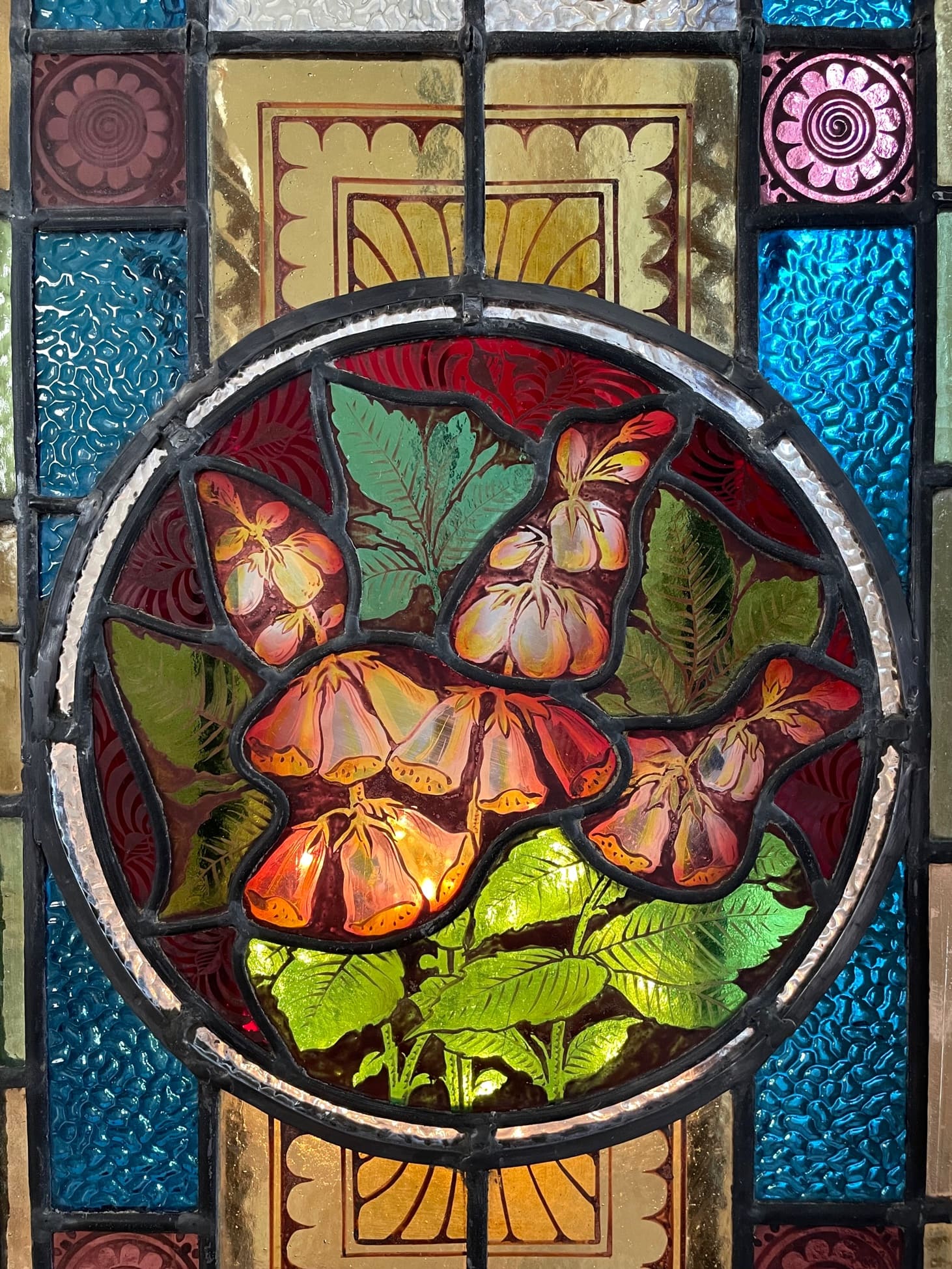 エナメル彩ステンドグラス ジキタリス se8 - 陶夢