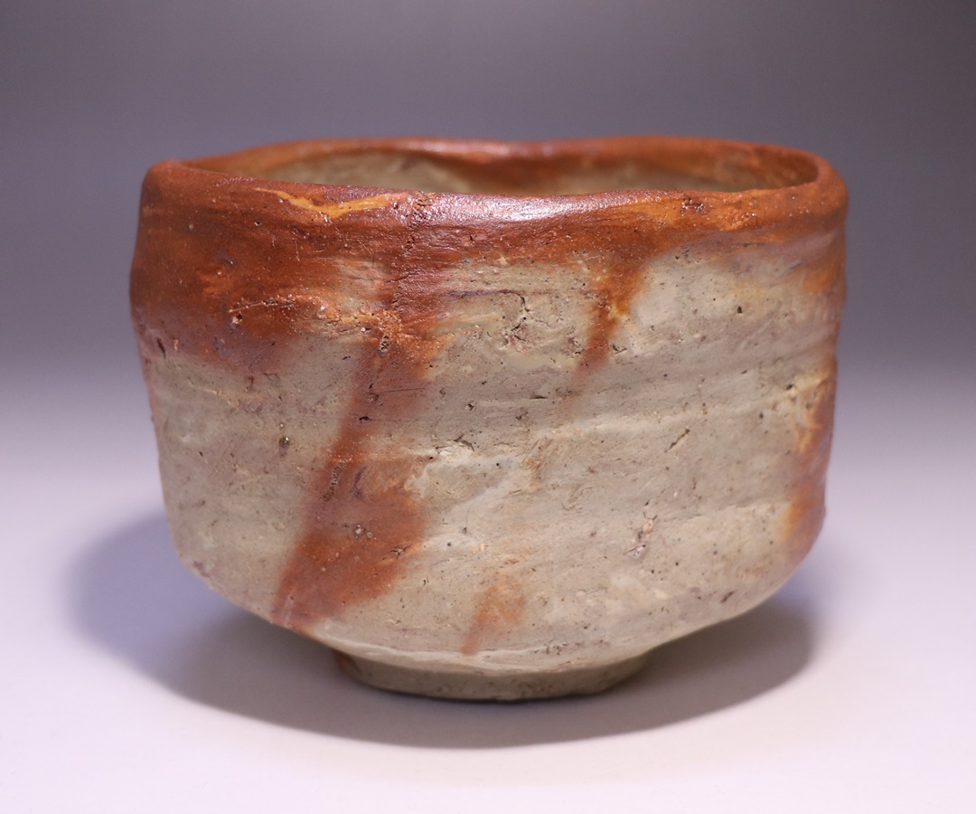 横山直樹 作 「備前自然練込茶盌」 ～備前焼専門卸小売店 川口陶楽苑～