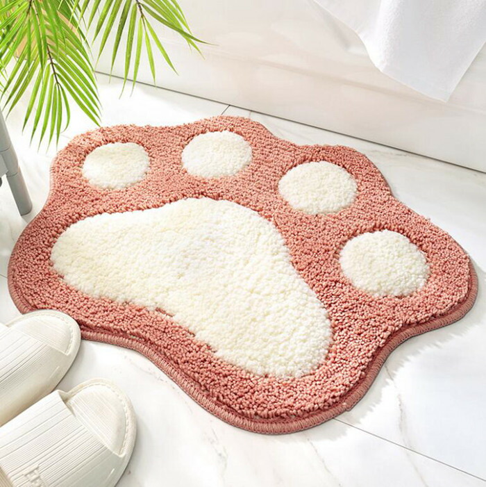 楽天市場】玄関マット バスマット 足ふきマット 約45*60cm 足跡 お風呂