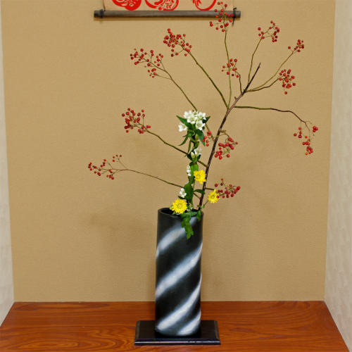 K-202】池坊 いけばな 花器 自由花花器 フラワーベース S115314796