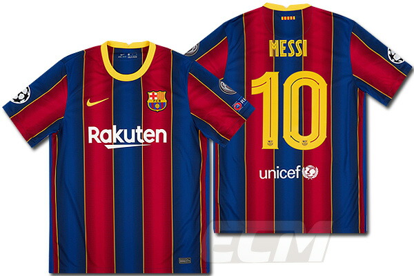 楽天市場】CL仕様【オススメ】FCバルセロナ ホーム 半袖 10番 リオネル